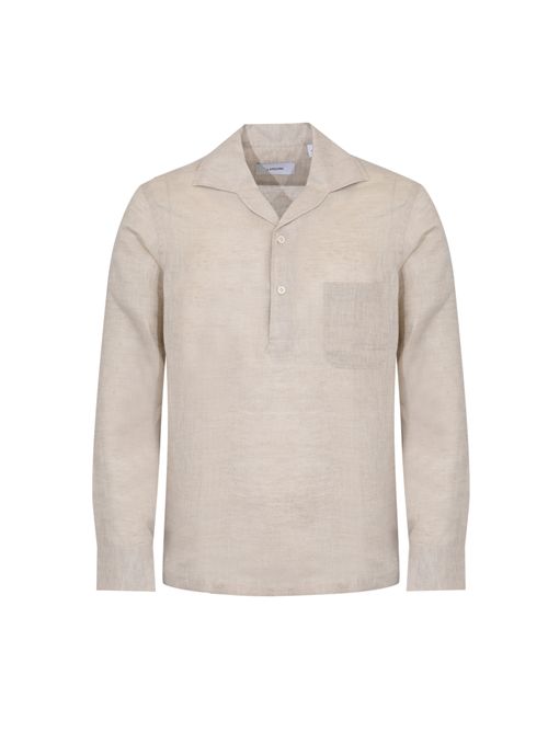 Camicia Pailan in lino Beige LARDINI | PAILAN PAD66814200